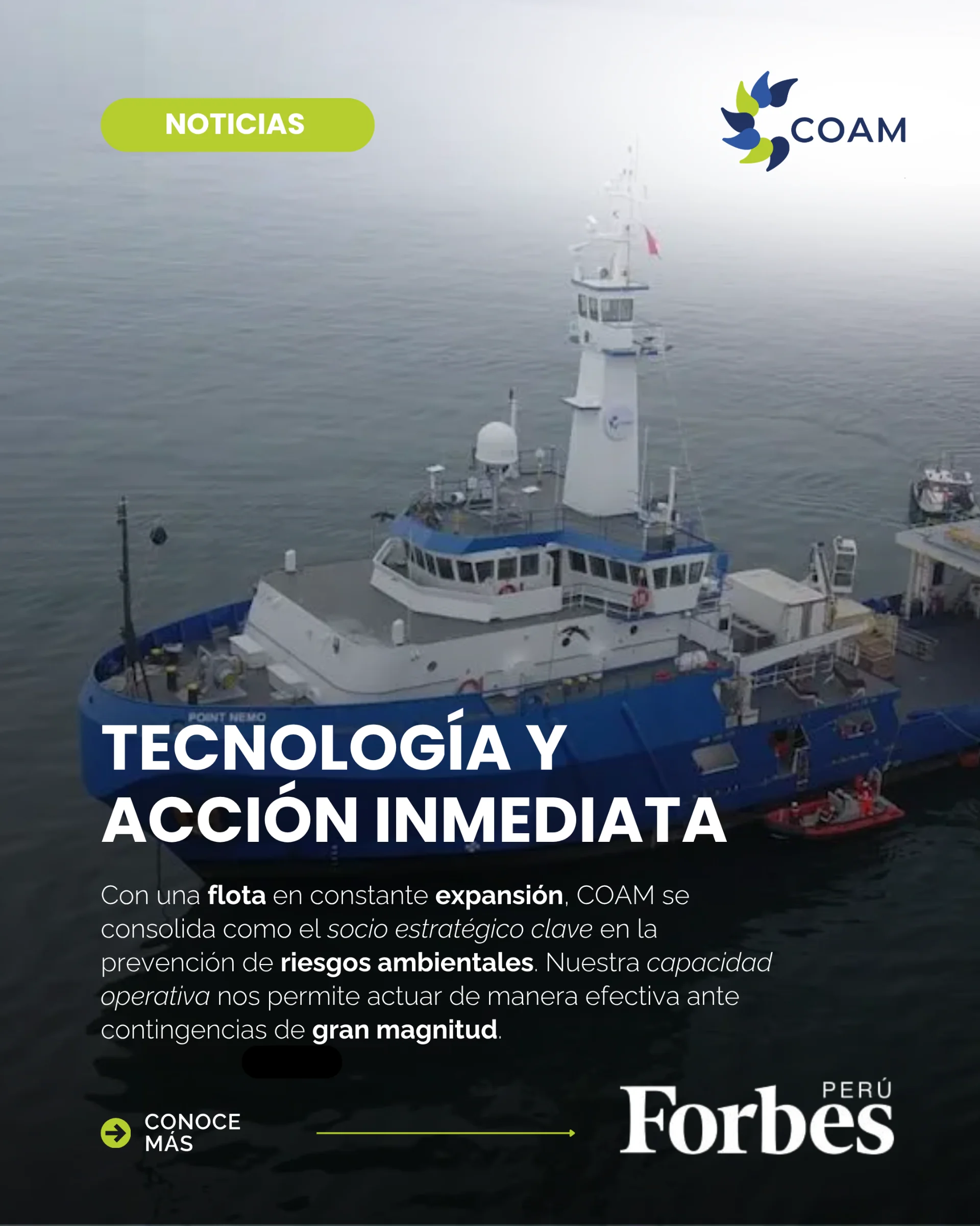 COAM en Forbes: Liderazgo y Tecnología al Servicio del Ecosistema Marino